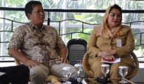 Ketua DPRD Kota Semarang, Supriyadi dan Wakil Walikota Semarang Hevearita Gunaryanti