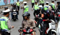 Puluhan Remaja Yang Tak Punya SIM Langsung Ditilang Petugas di Kota Lama